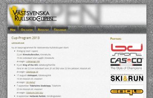 Västsvenska Rullskidcupens hemsida